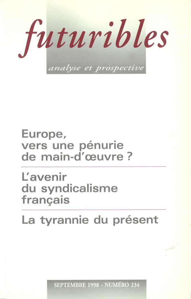 Futuribles 234, septembre 1998. Europe, vers une pénurie de main-d'œuvre ?