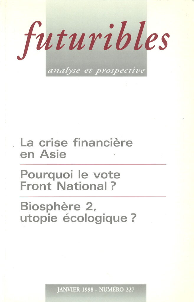 Futuribles 227, janvier 1998. La crise financière en Asie