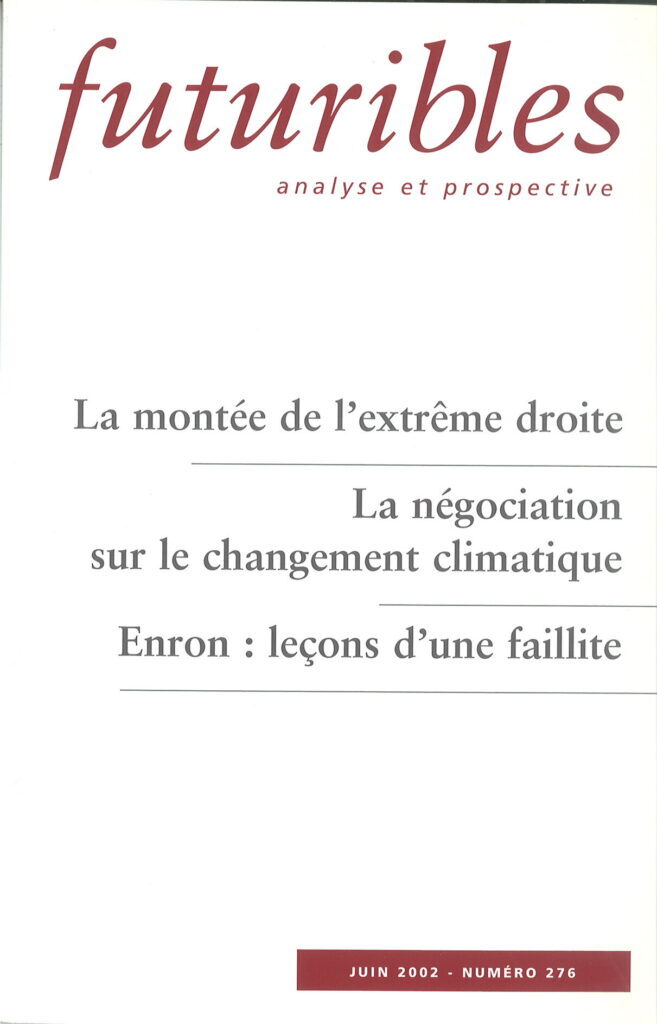 Futuribles 276, juin 2002. La montée de l'extrême droite