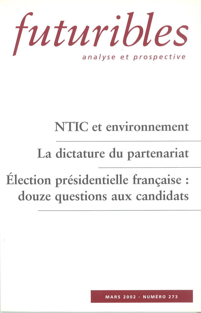Futuribles 273, mars 2002. NTIC et environnement
