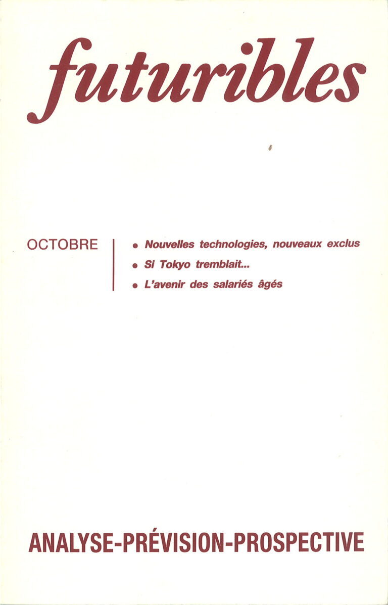 Futuribles 136, octobre 1989. Nouvelles technologies, nouveaux exclus