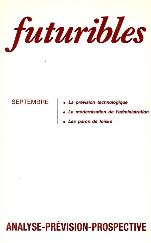 Futuribles 124, septembre 1988. La prévision technologique