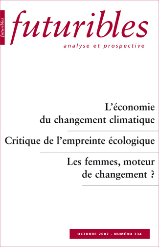 Futuribles 334, octobre 2007. L'économie du changement climatique