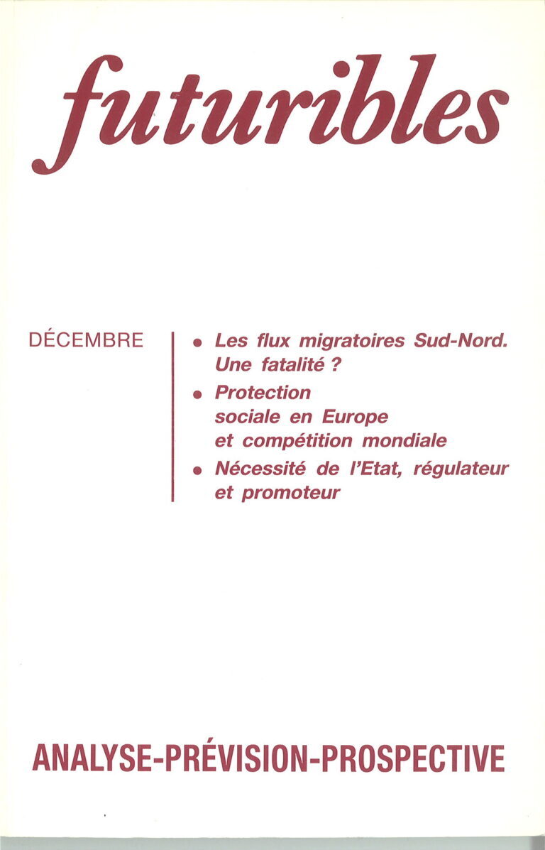 Futuribles 171, décembre 1992. Les flux migratoires Sud-Nord. Une fatalité ?