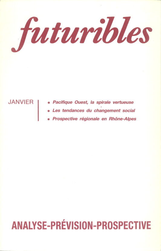 Futuribles 150, janvier 1991. Pacifique Ouest, la spirale vertueuse
