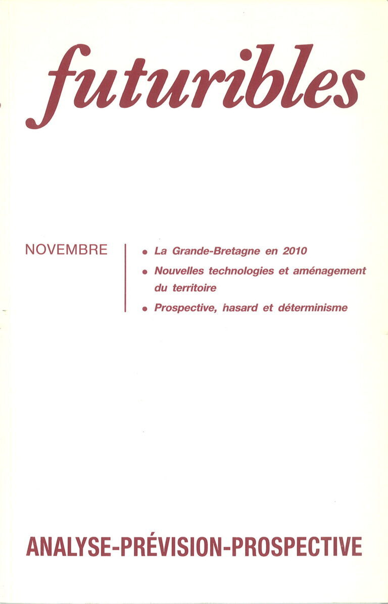 Futuribles 159, novembre 1991. La Grande-Bretagne en 2010