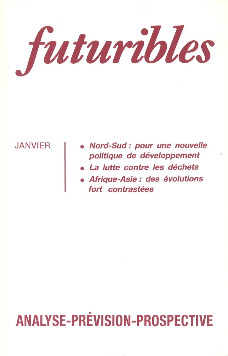 Futuribles 172, janvier 1993. Nord-Sud : pour une nouvelle politique de développement