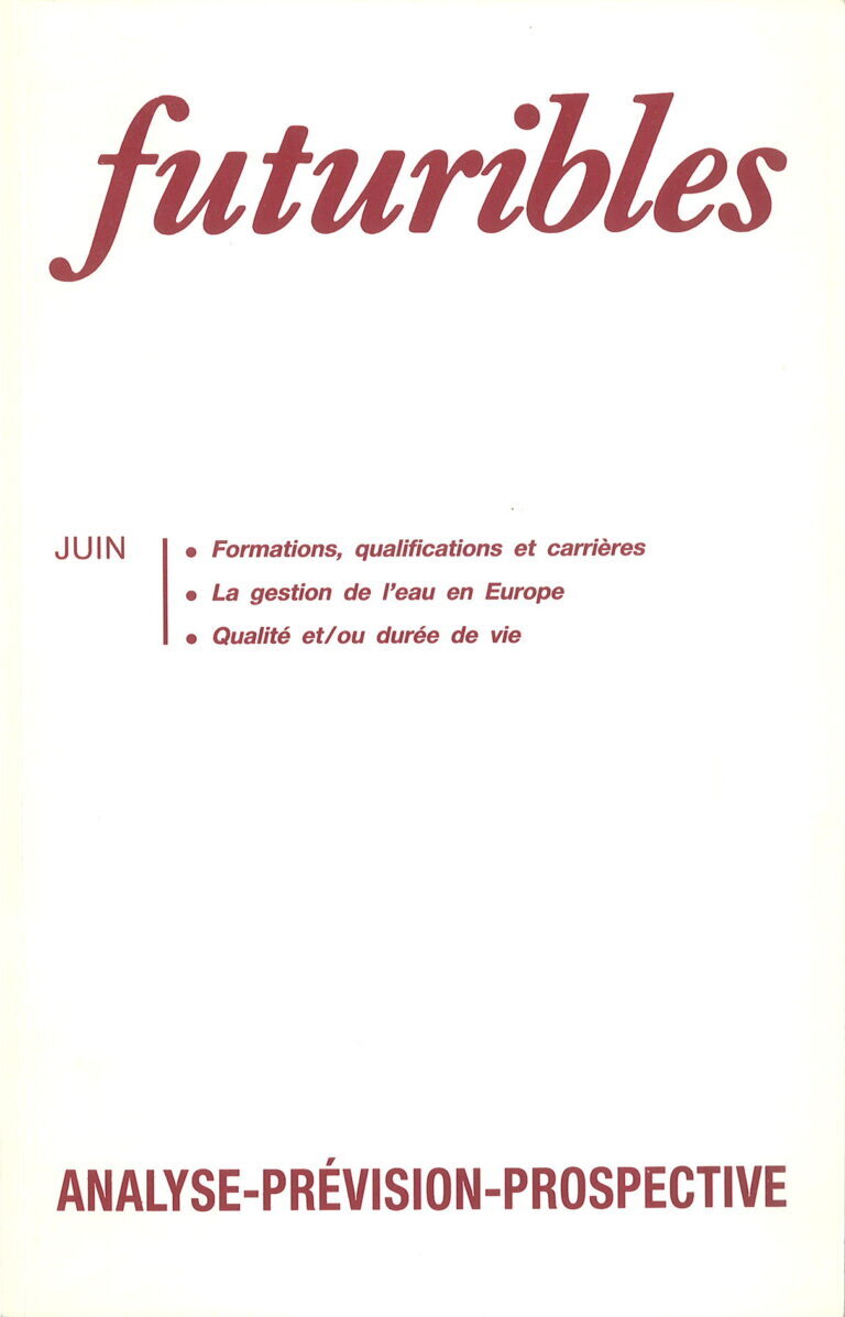 Futuribles 155, juin 1991. Formations, qualifications et carrières
