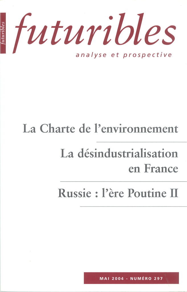Futuribles 297, mai 2004. La Charte de l'environnement