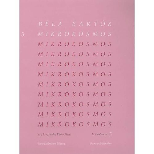 BELA BARTOK : MIKROKOSMOS, VOL. 3 - PIECES 67 A 96 - PIANO