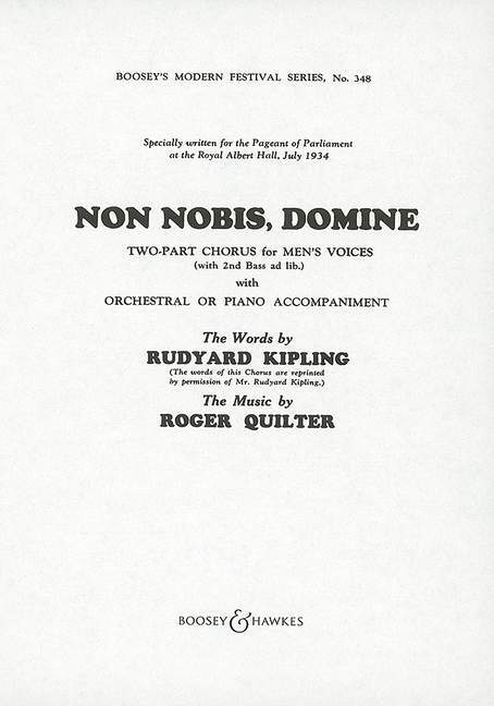 Non Nobis, Domine