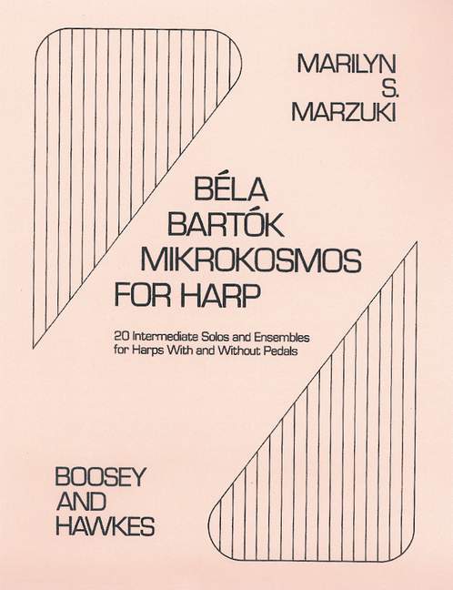 BELA BARTOK : MIKROKOSMOS 20 INTERMEDIATE SOLOS AND ENSEMBLES - HARPE