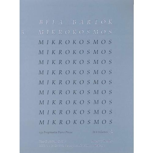 BELA BARTOK : MIKROKOSMOS, VOL. 3 - PIECES 67 A 96 - PIANO (NEW EDITION)
