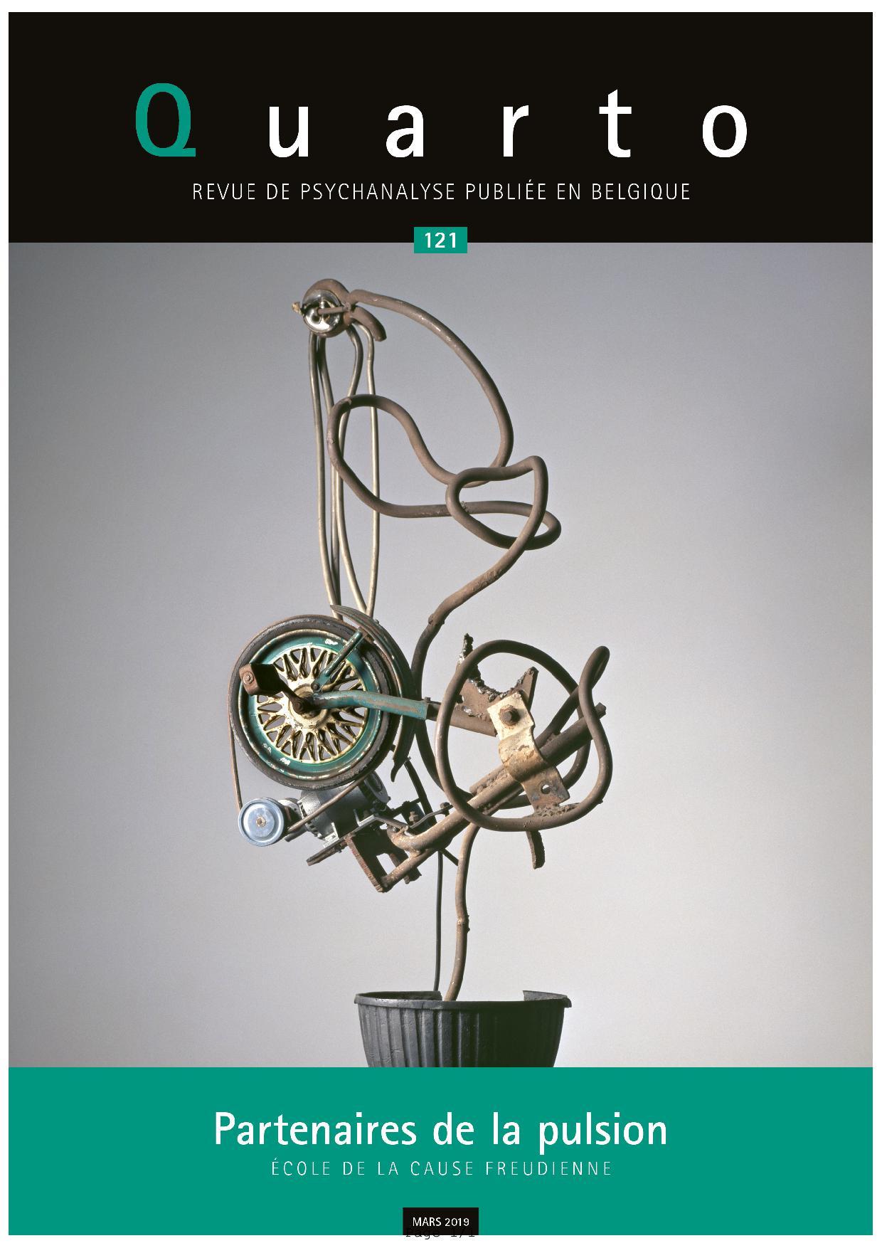 Quarto N°121 Partenaire de la pulsion - mars 2019