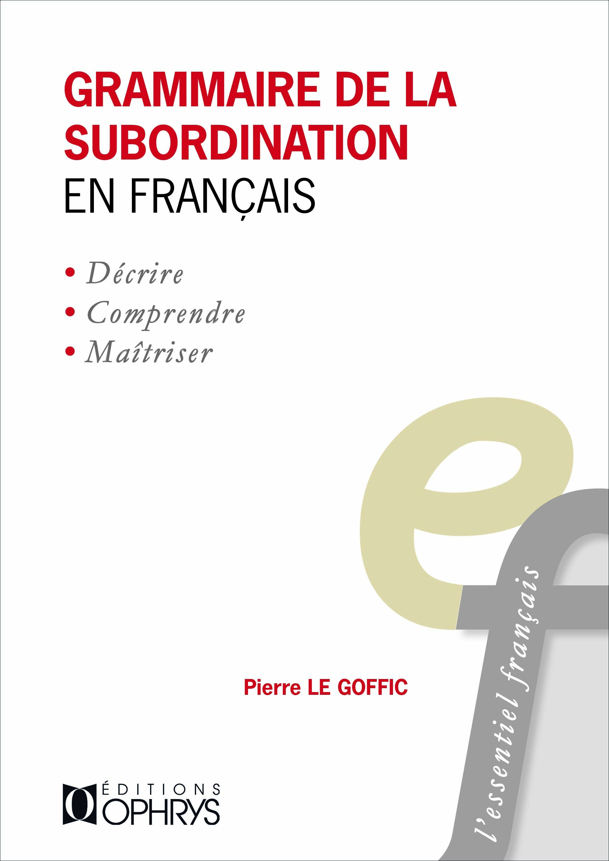 Grammaire de la subordination en français