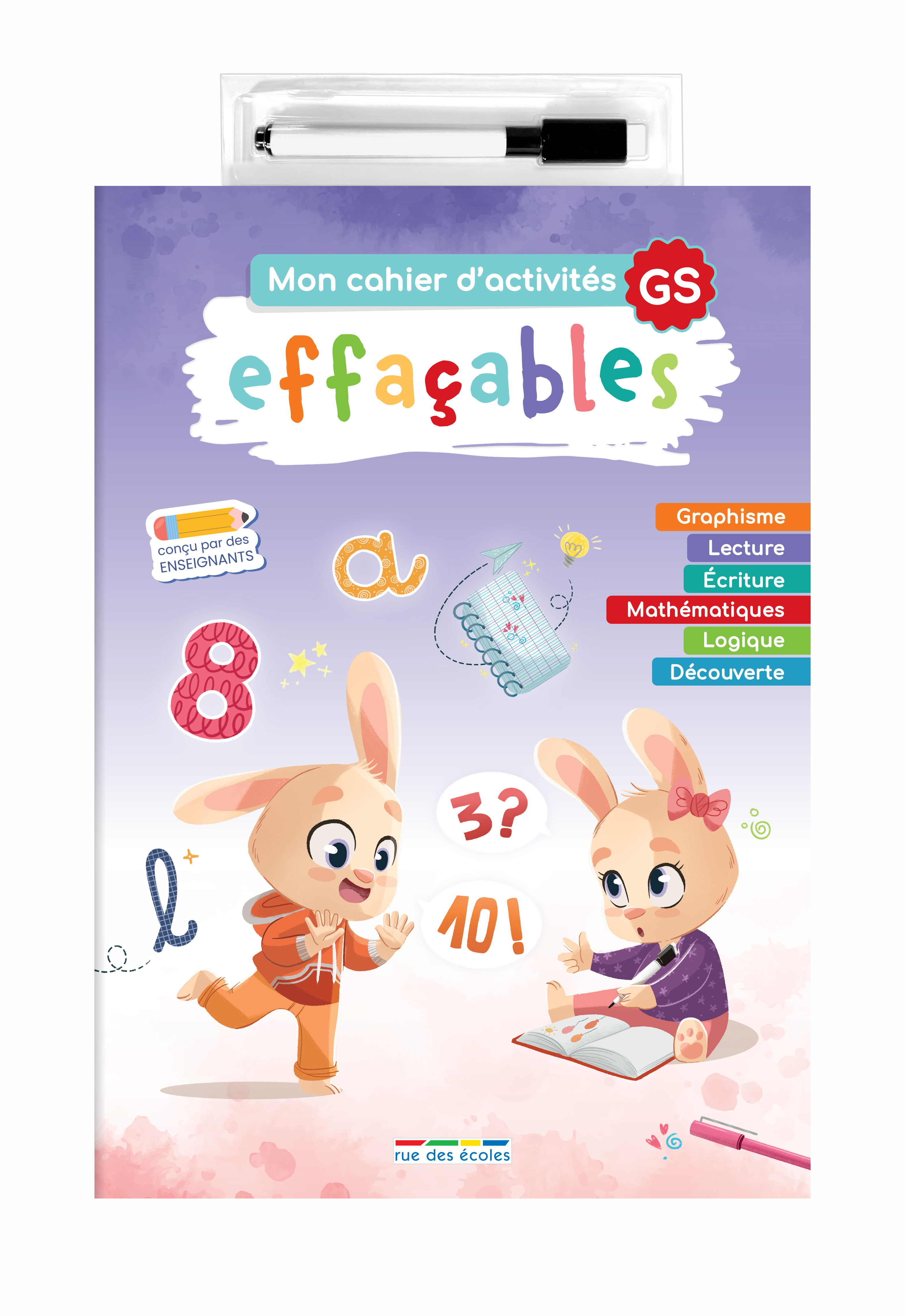 Mon cahier d'activités effaçables - Grande section