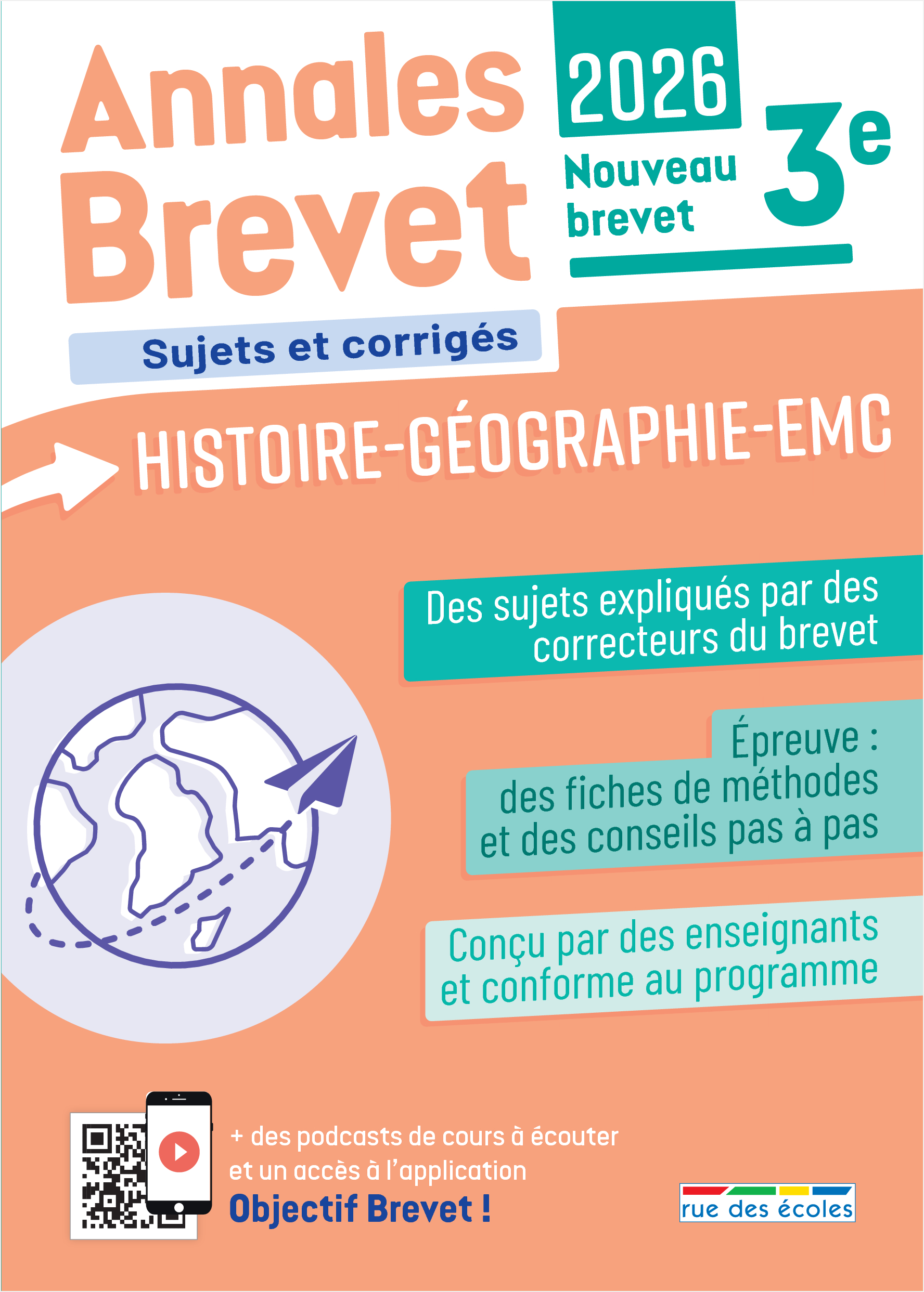 Annales Brevet - Histoire-Géographie-EMC - 3e - 2026