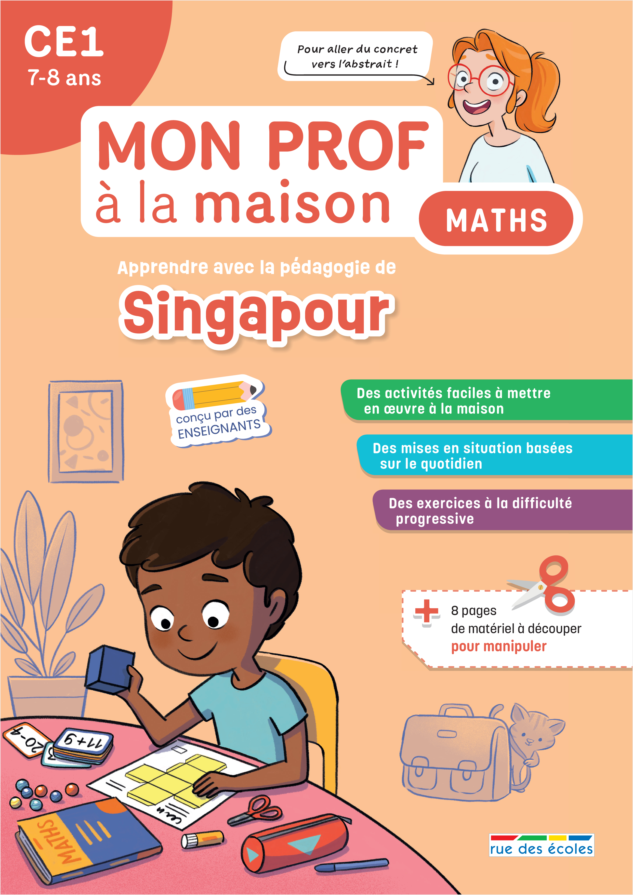 Mon prof à la maison - Maths Singapour CE1