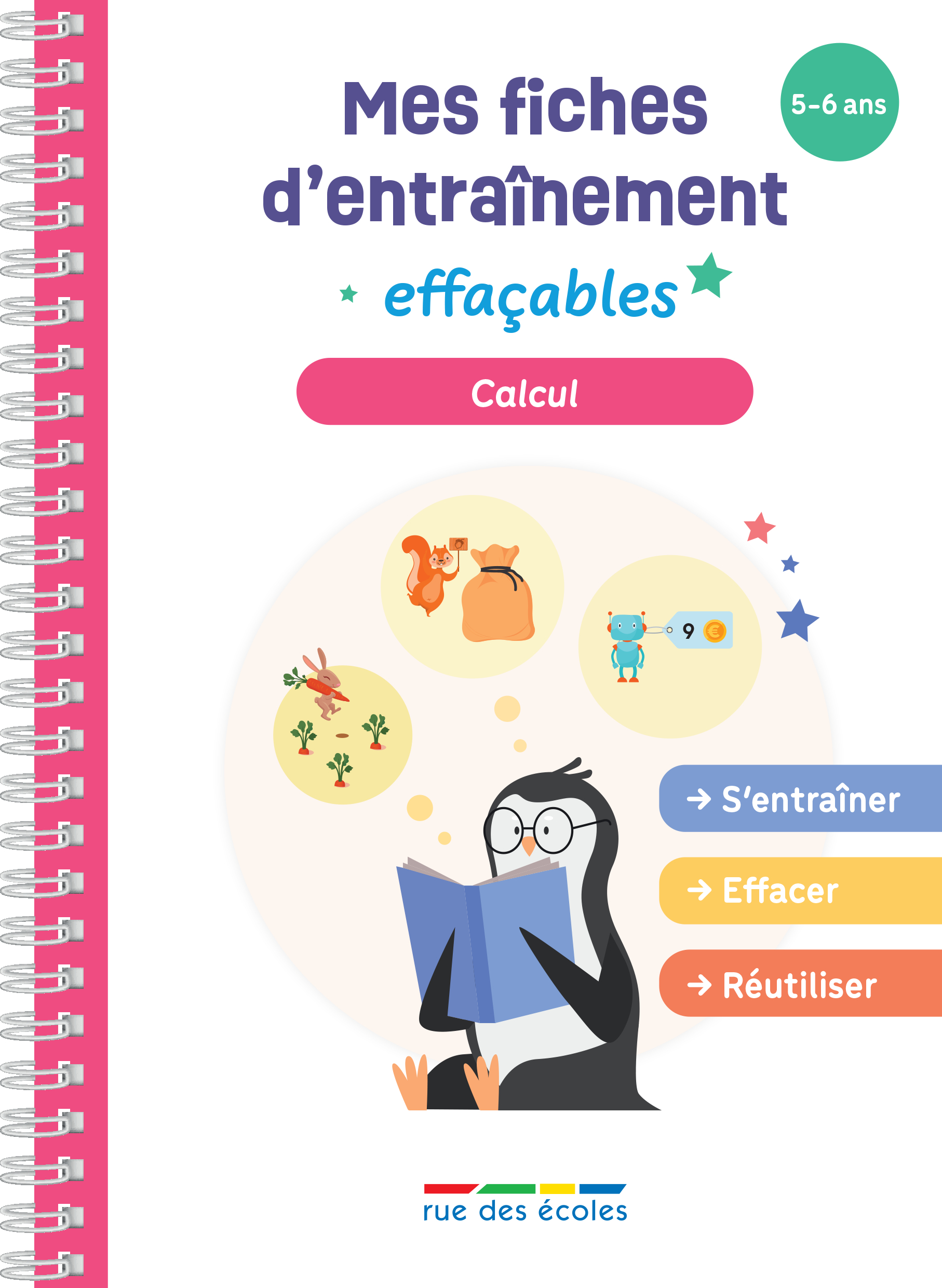 Mes fiches d’entraînement effaçables - Calcul