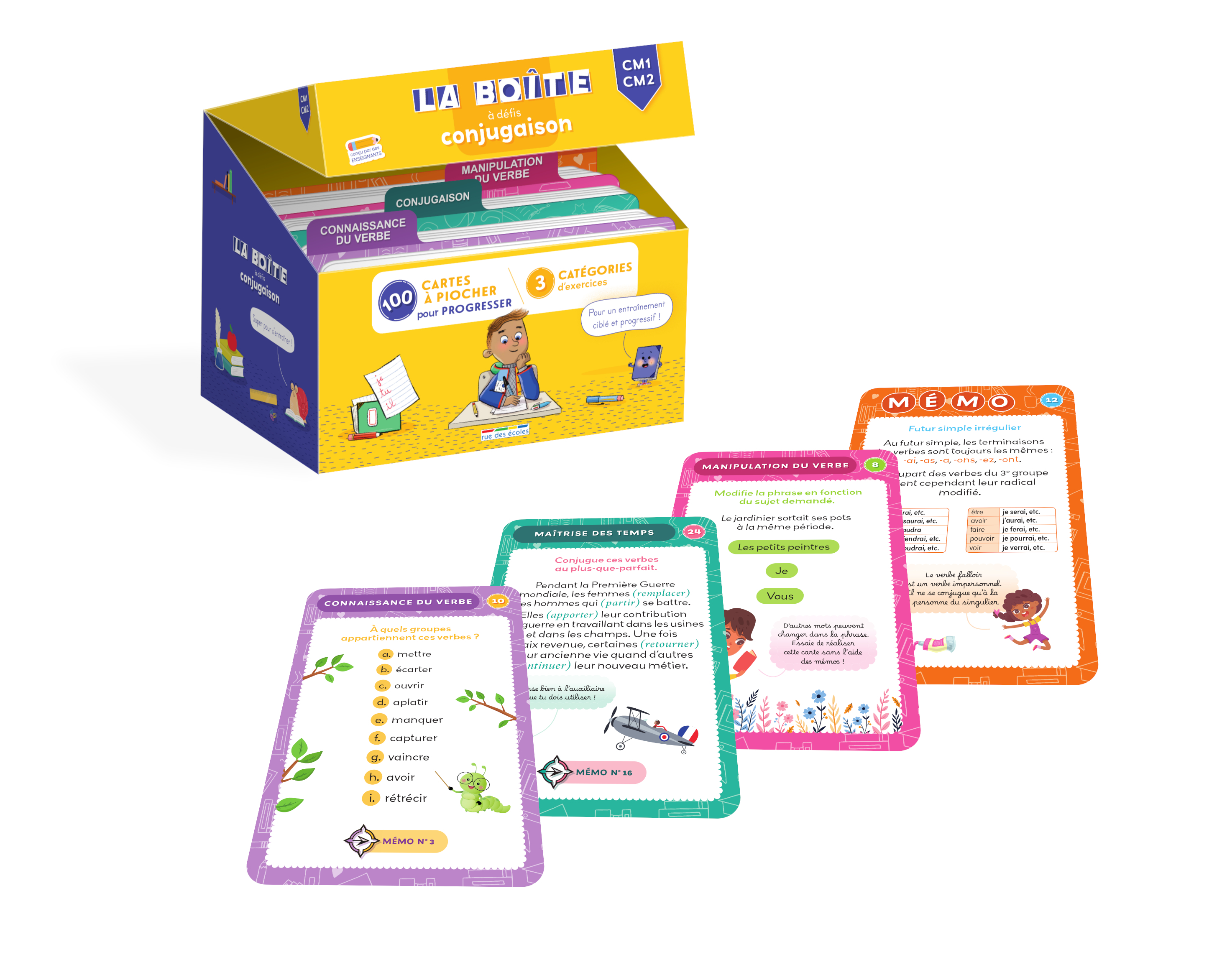 La boîte à défis Conjugaison - CM1-CM2