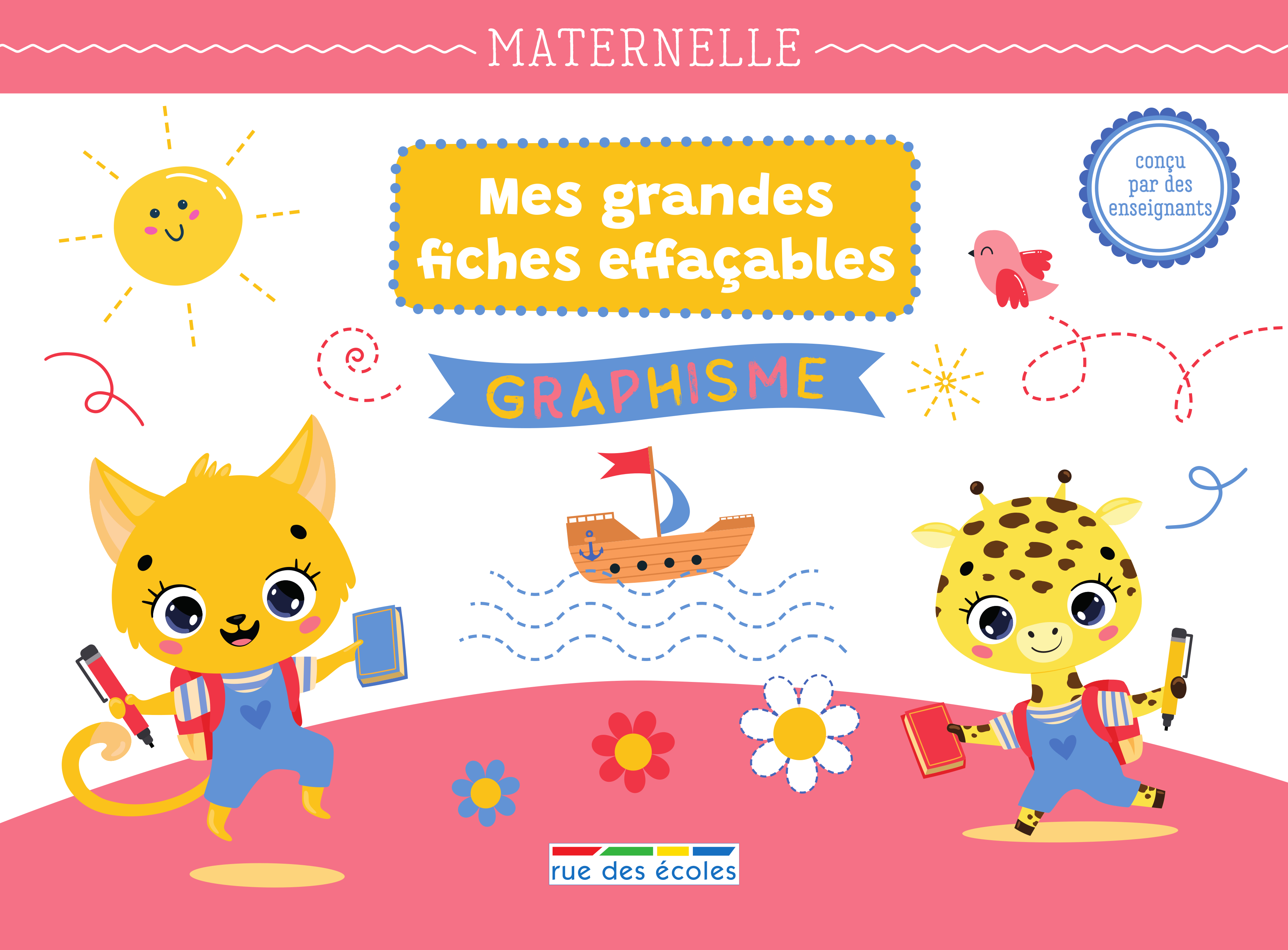 Mes grandes fiches d’entraînement effaçables - Graphisme - Maternelle