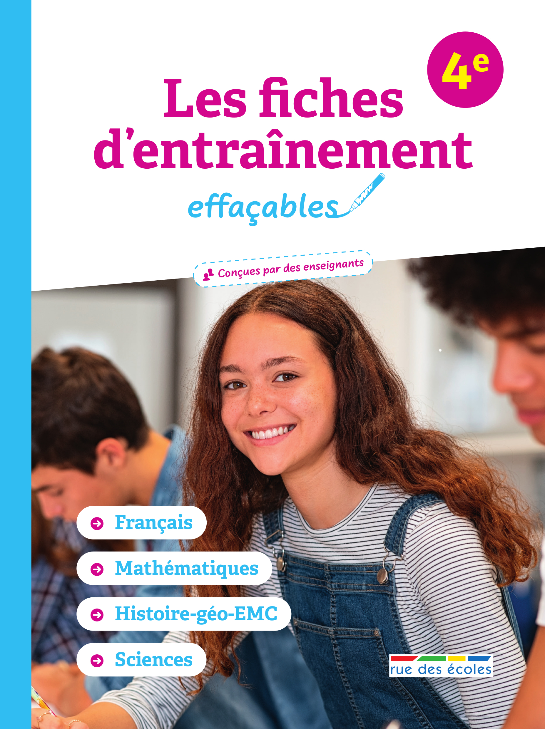 Les fiches d'entraînement effaçables 4e
