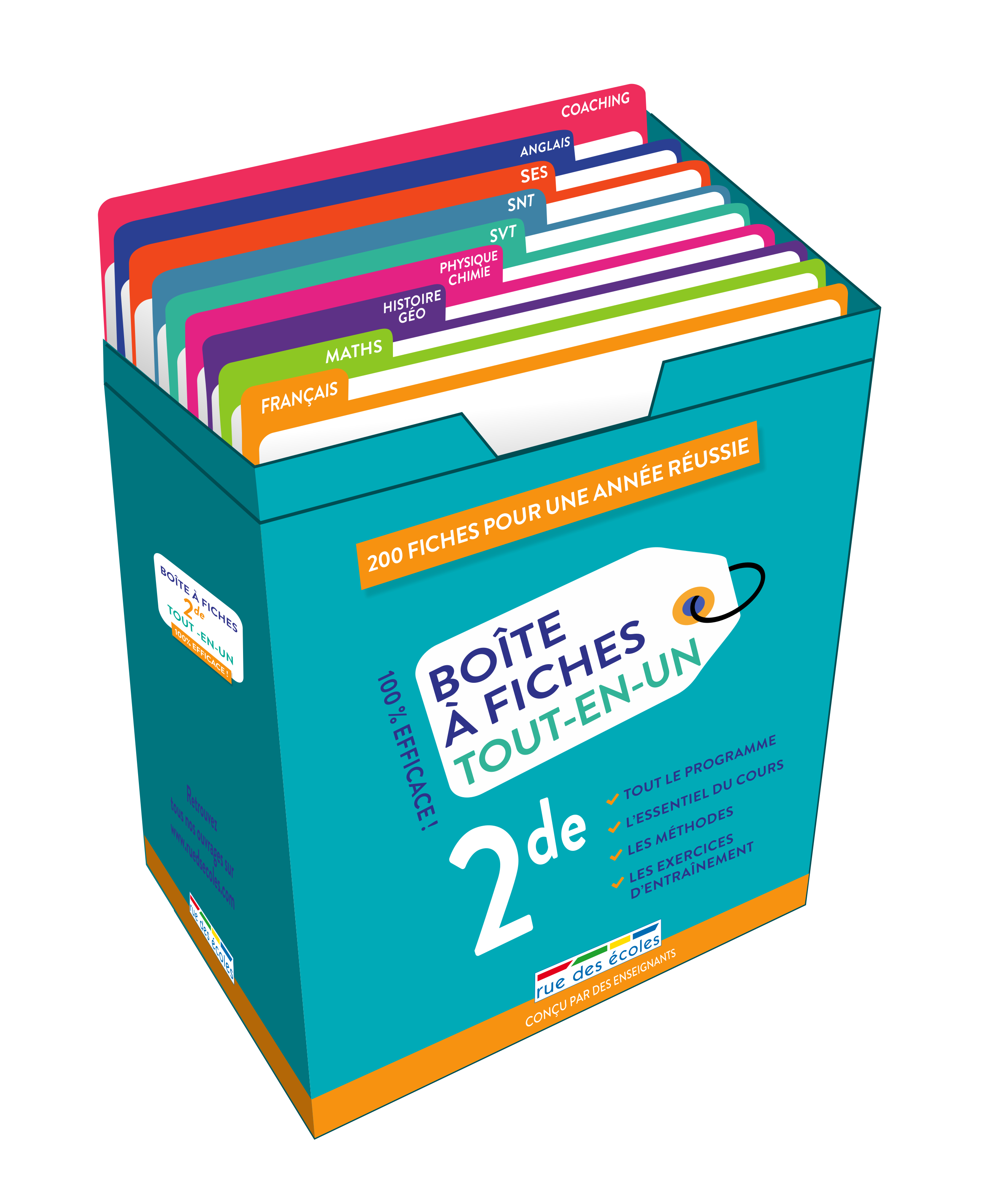 Boîte à fiches Tout-en-un 2de