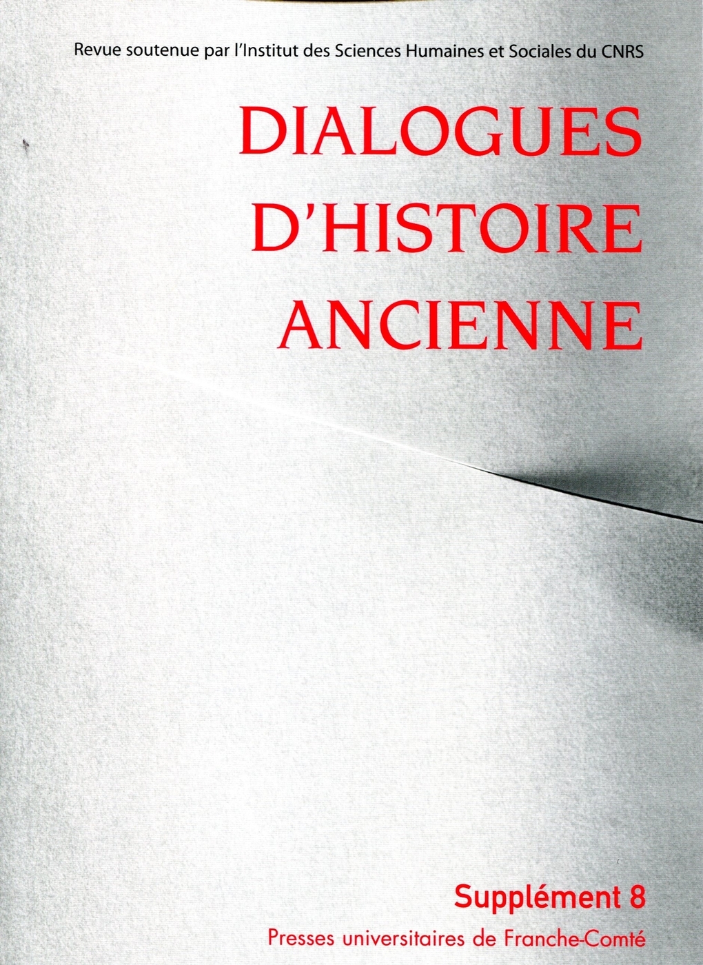DIALOGUES D'HISTOIRE ANCIENNE SUPPLEMENT 8/2013