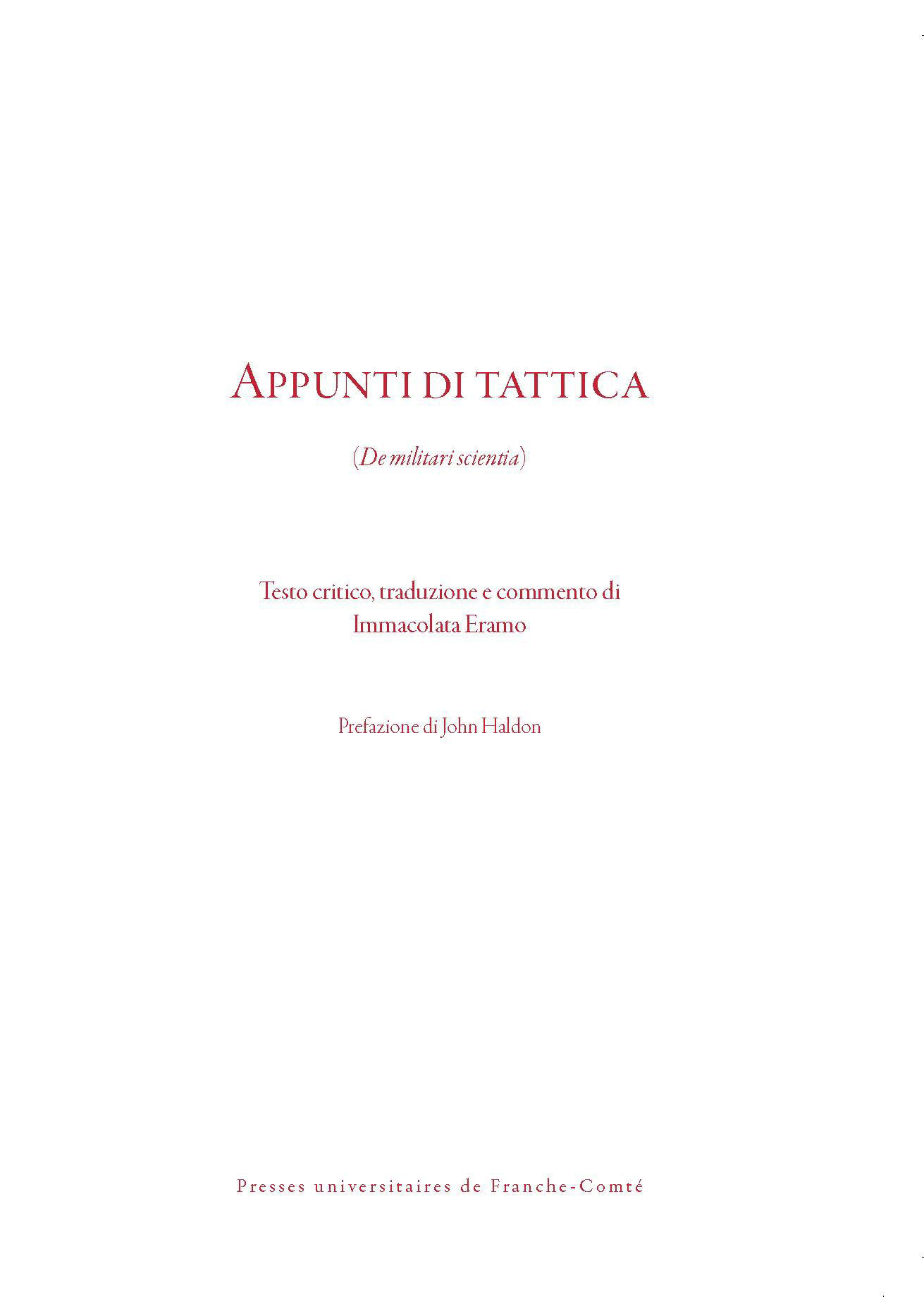 Appunti di tattica - de militari scientia