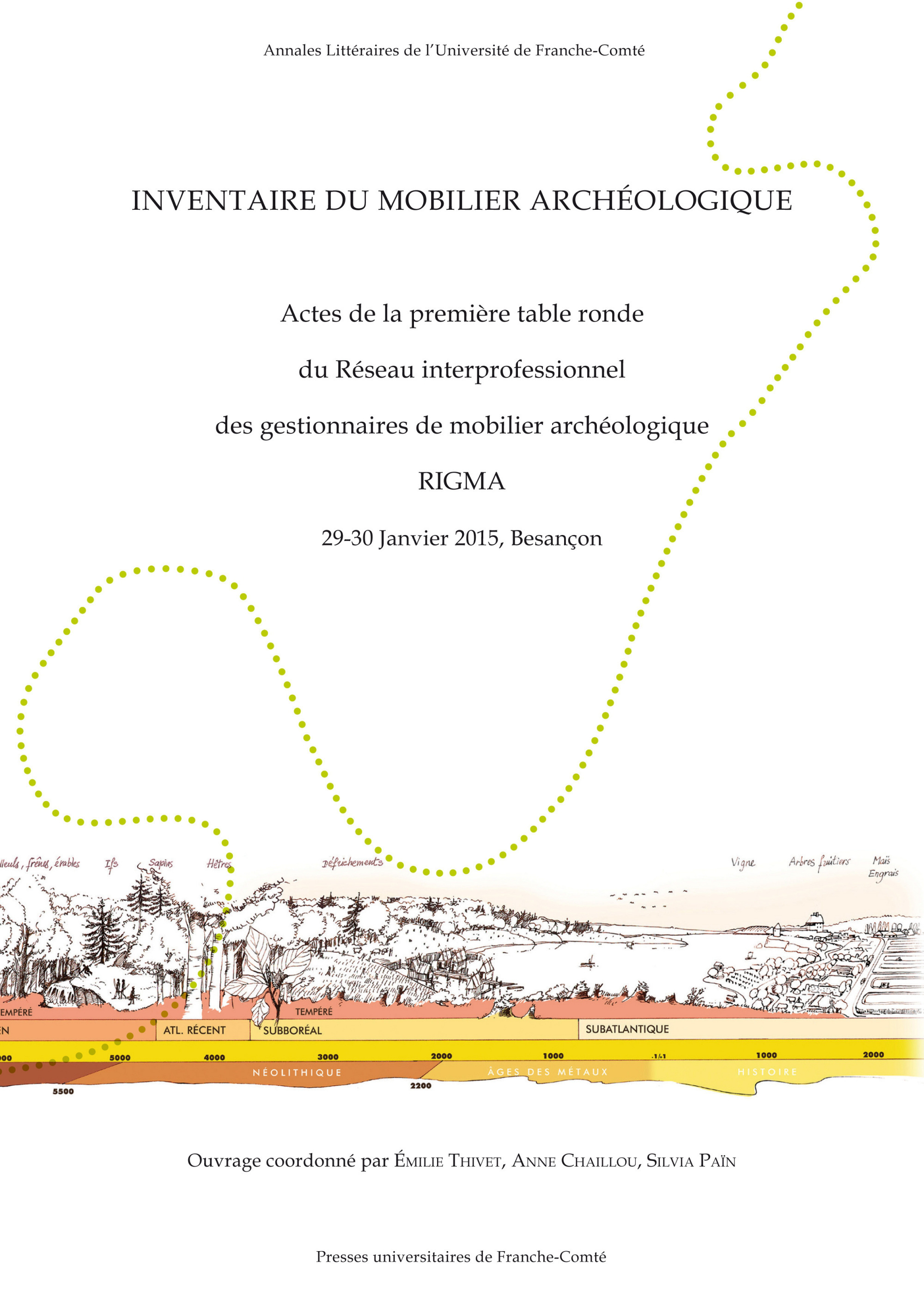 Inventaire du mobilier archéologique - actes de la première Table ronde du Réseau interprofessionnel des gestionnaires de mobilier arché