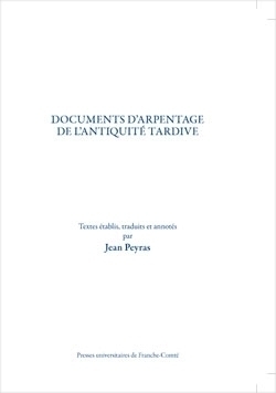Documents d'arpentage de l'Antiquité tardive