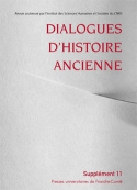 DIALOGUES D'HISTOIRE ANCIENNE, SUPPLEMENT 11. SPARTE HELLENISTIQUE - IV<SUP>E</SUP>-III<SUP>E</SUP>
