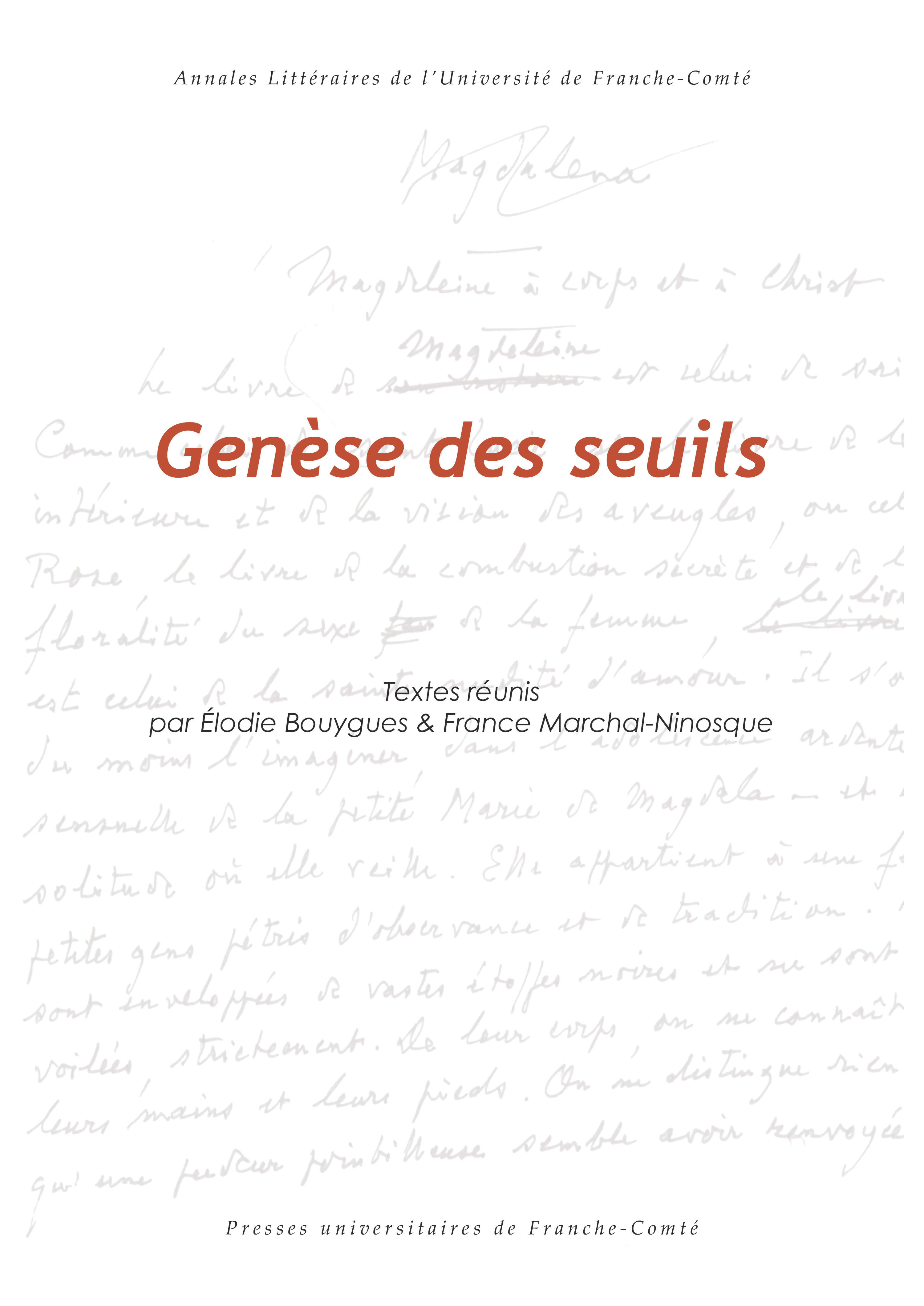 Genèse des seuils