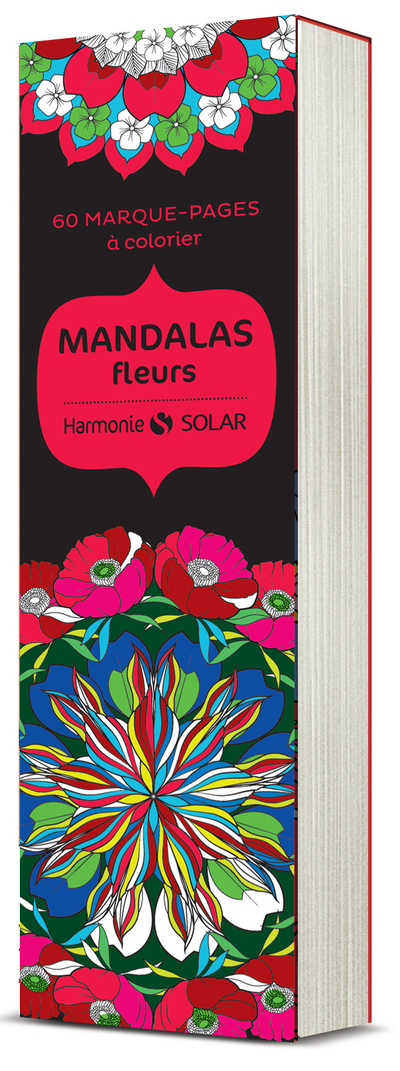 60 marque-pages à colorier - Mandalas Fleurs