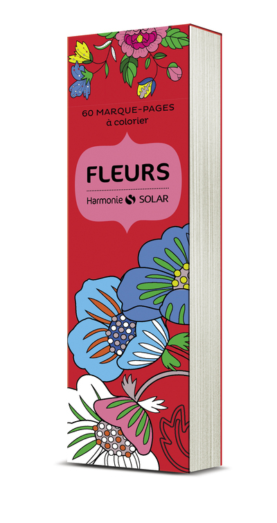 60 Marque-pages à colorier - Fleurs