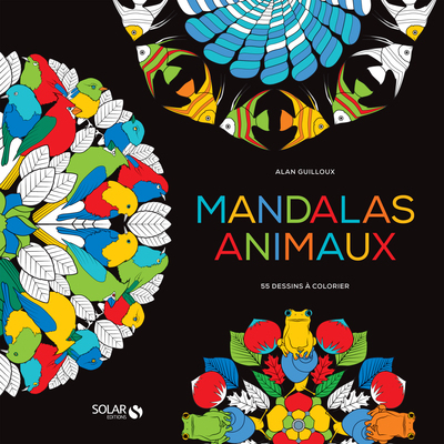 Black coloriage - Mandalas Animaux