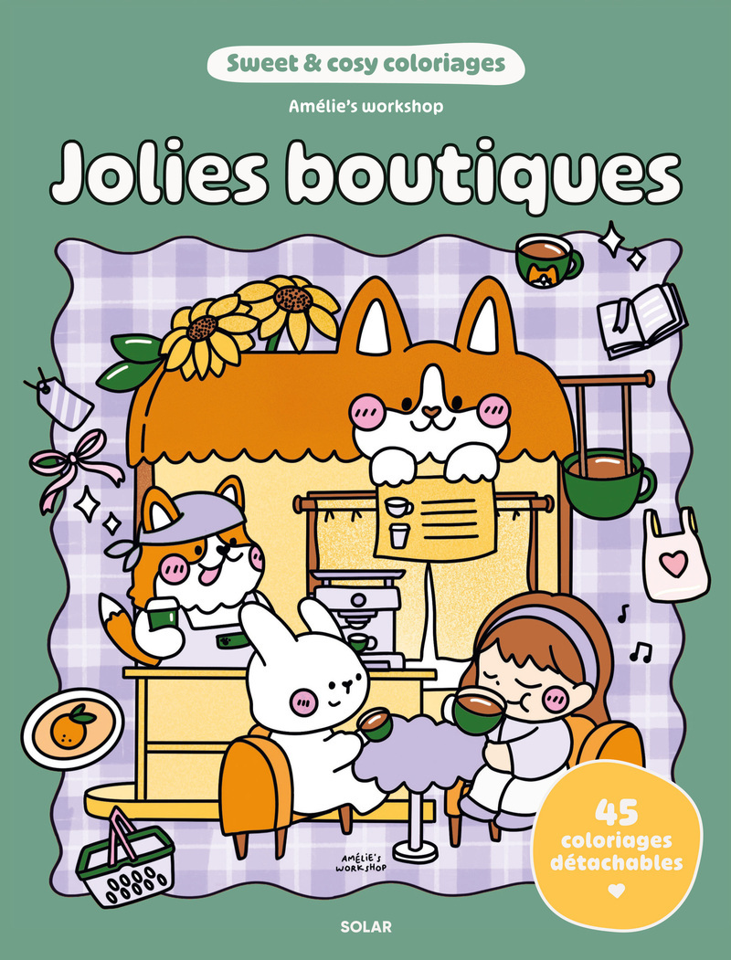 Jolies boutiques - Sweet and cosy coloriage