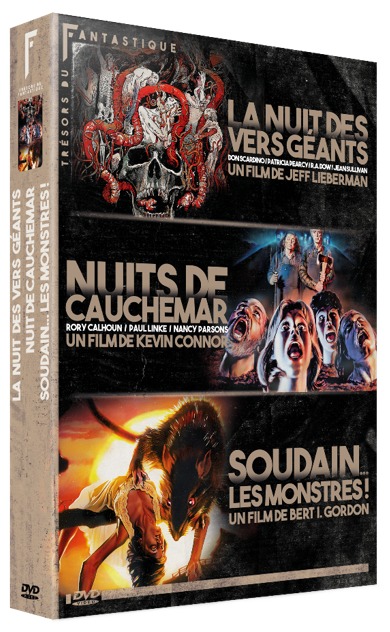 TRESORS DU FANTASTIQUE VOL.1 : NUIT DES VERS GEANTS + NUITS DE CAUCHEMAR + SOUDAIN  LES MONSTRES !