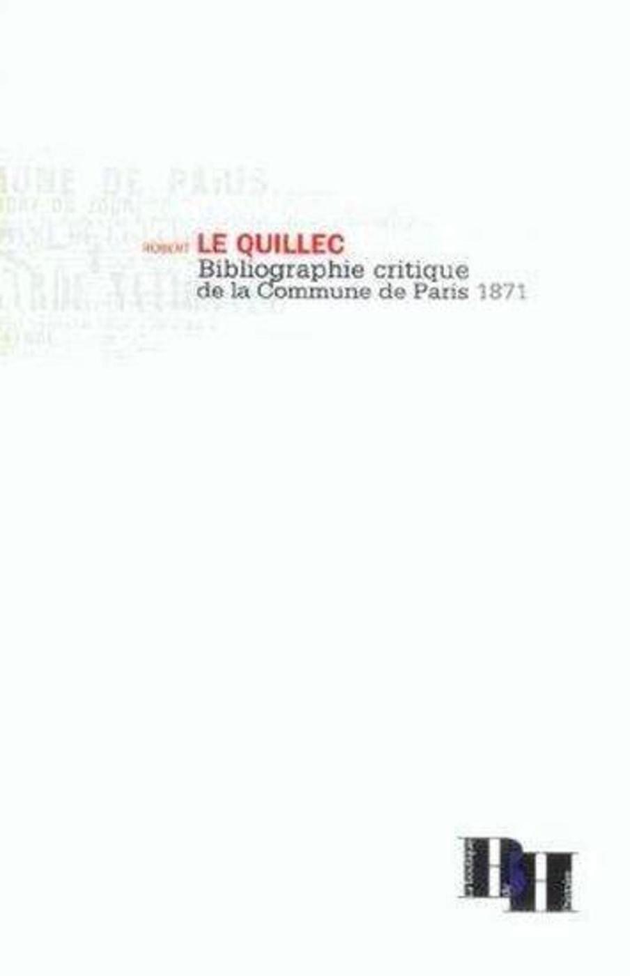 Bibliographie critique de la Commune de Paris