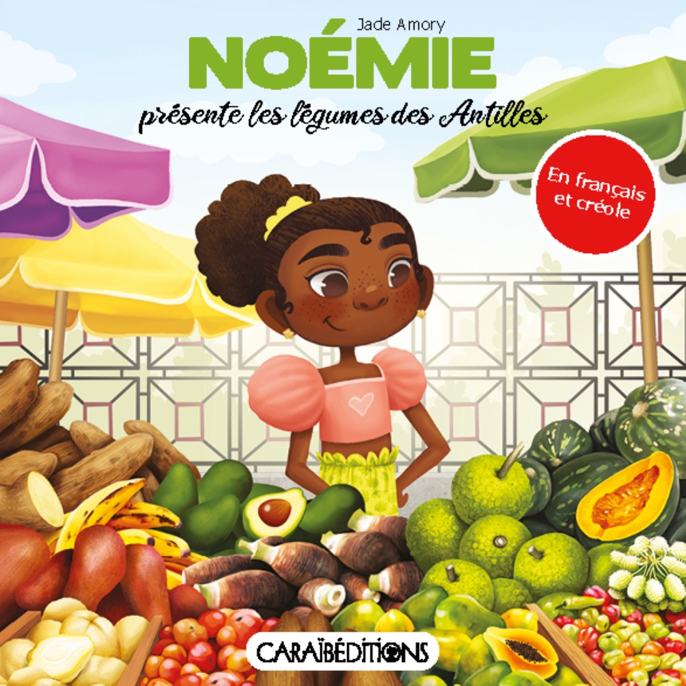 NOEMIE PRESENTE LES LEGUMES DES ANTILLES.