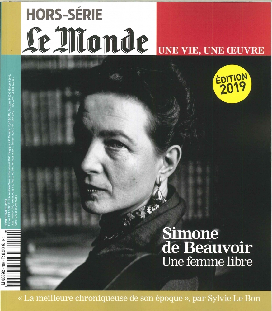 Le Monde HS Une vie/une oeuvre N°40 Simone de Beauvoir - février 2019 (réédition)