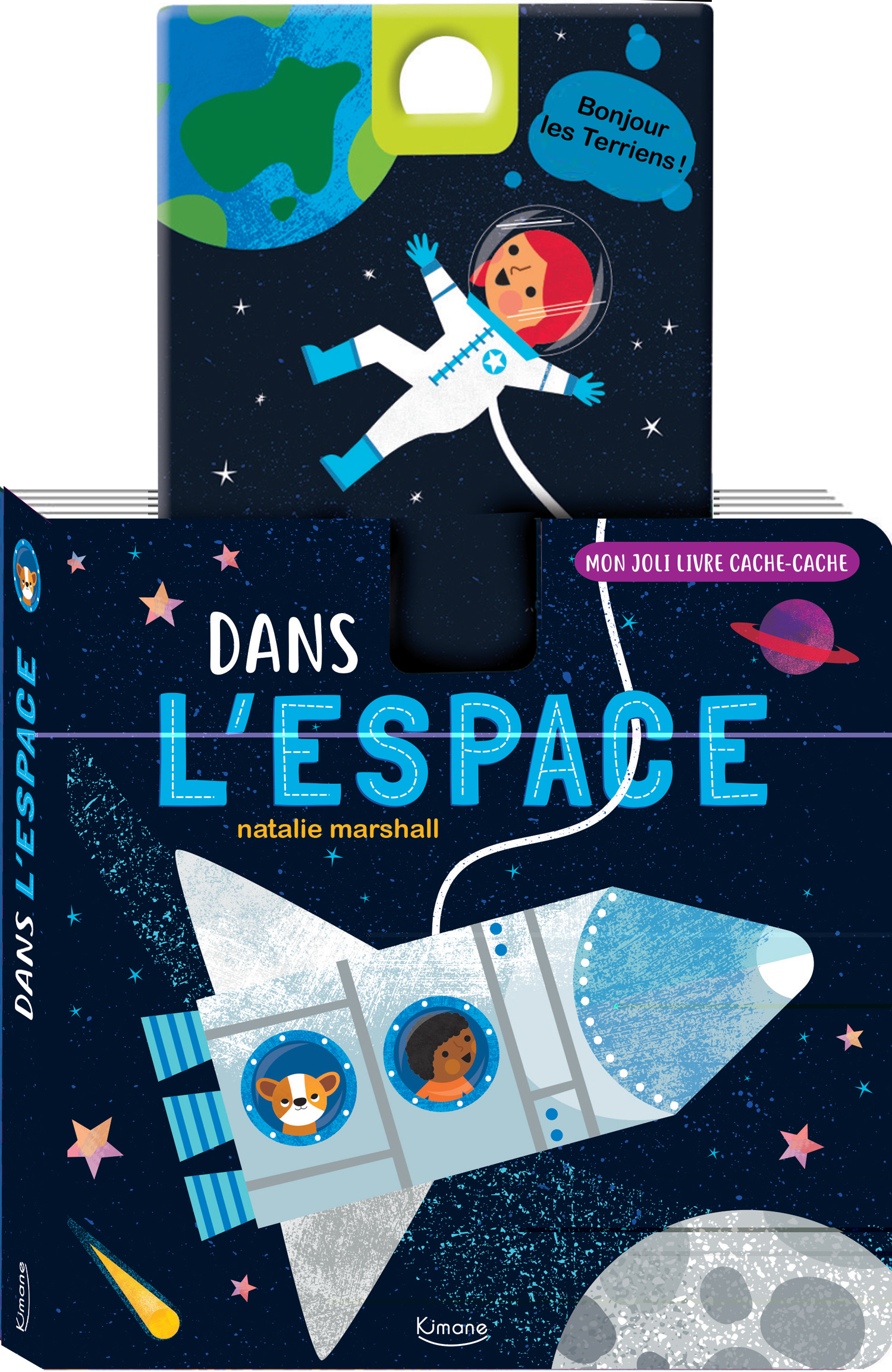 Dans l'espace - Mon joli livre cache-cache