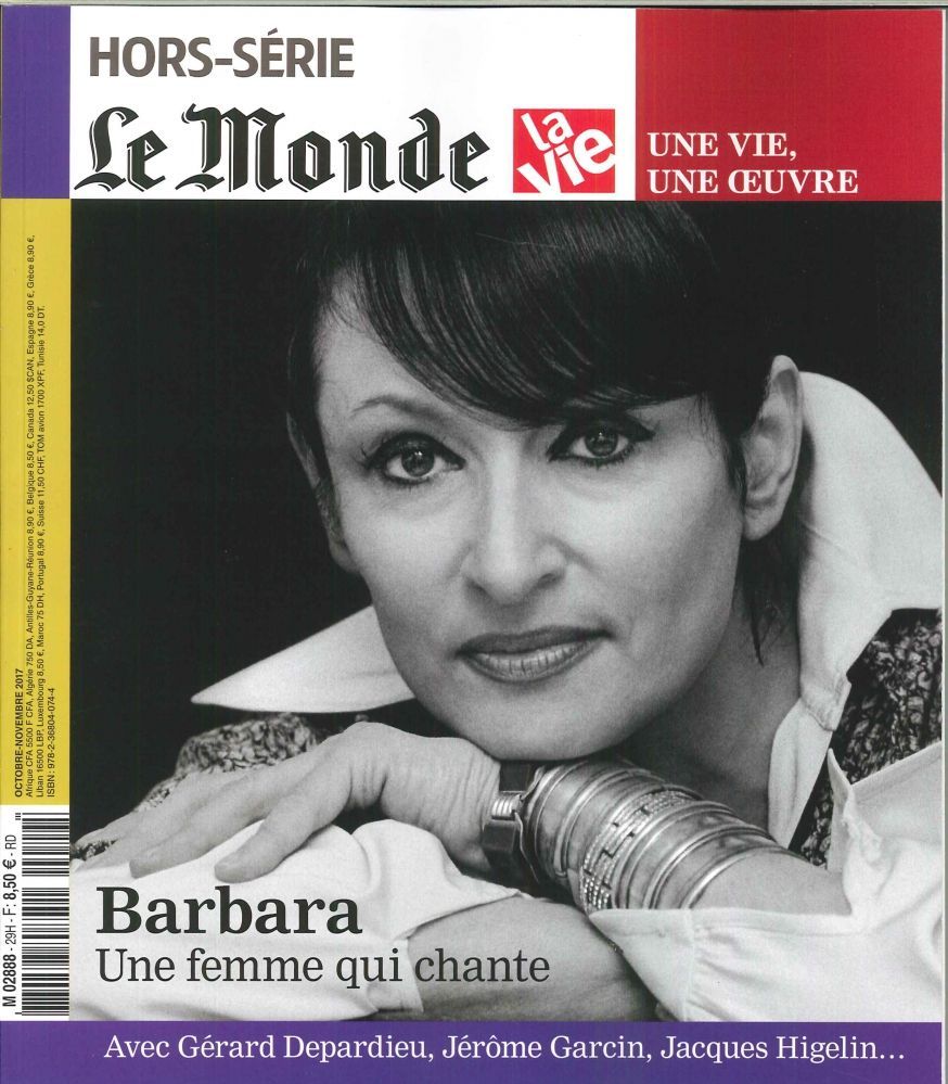 Le Monde Vie/Oeuvre Hs Barbara Octobre 2017