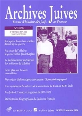 Archives juives n°37/2