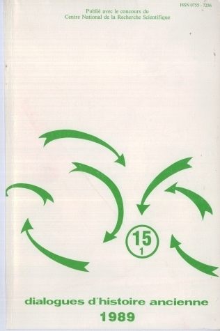 Dialogues d'histoire ancienne - Besançon, 27-29 mai 1988