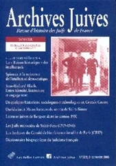 Archives juives n°36/2