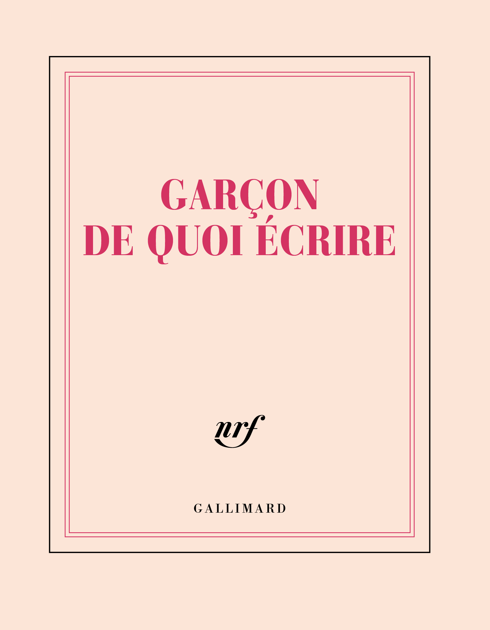 CARNET GARCON DE QUOI ECRIRE CARRE