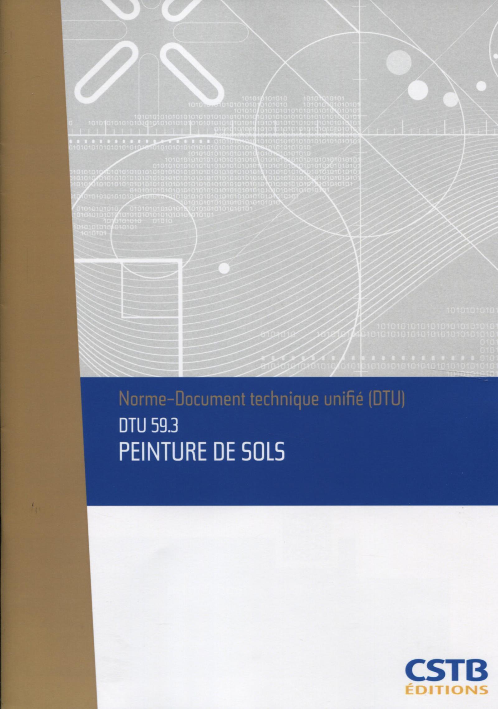DTU 59.3 Peinture de sols. Nouvelle formule