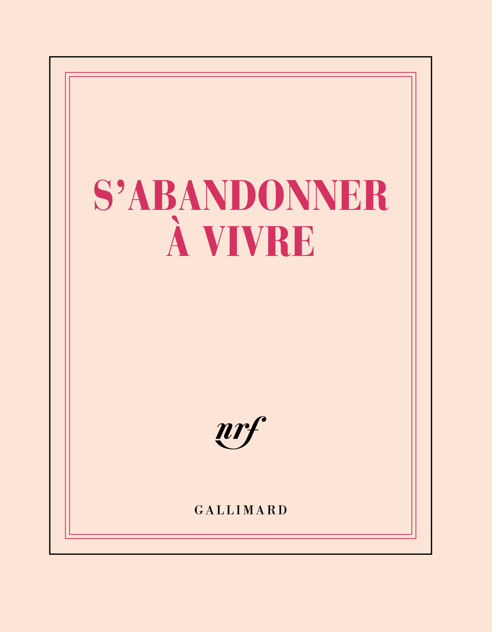 CARNET S-ABANDONNER A VIVRE CARRE