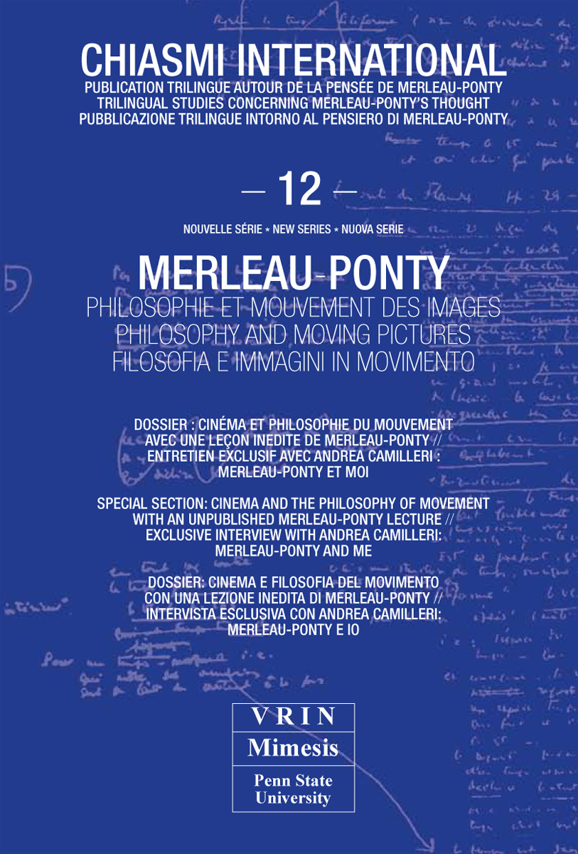 Merleau-Ponty Philosophie et mouvement des images
